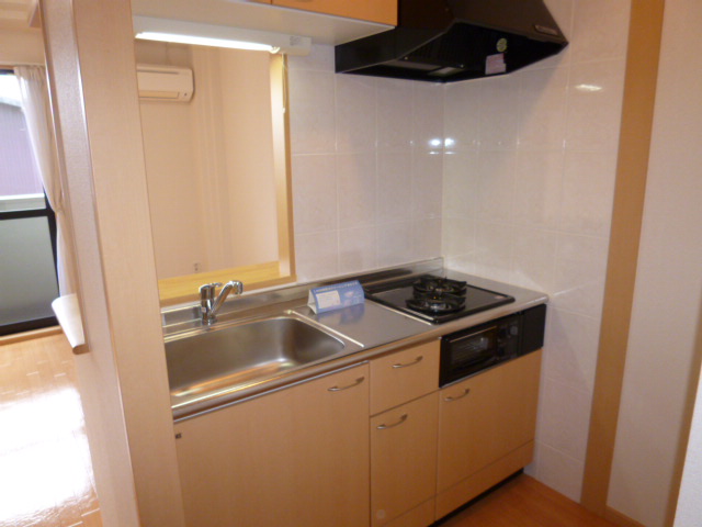 キッチン　2口ガスコンロ付き