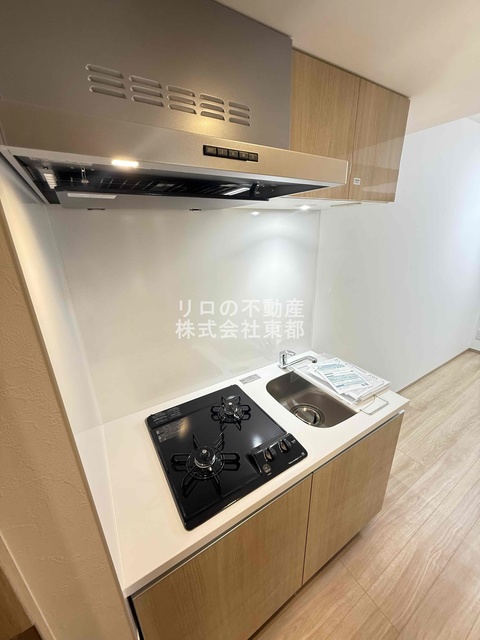 キッチン　便利な２口ガスコンロ設置済！