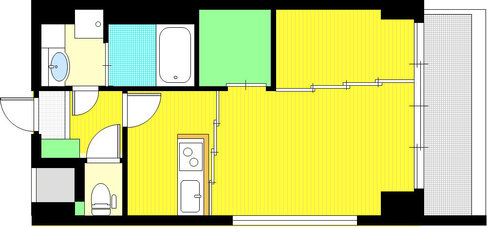 Ｍｓ’ｐａｌａｚｚＯ　NECO　SUMUSUの間取り
