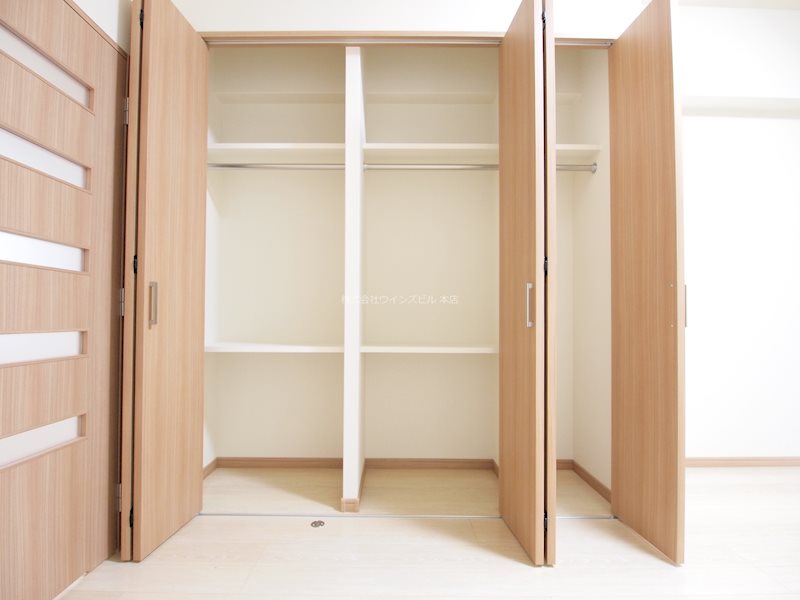 収納　クローゼット完備。