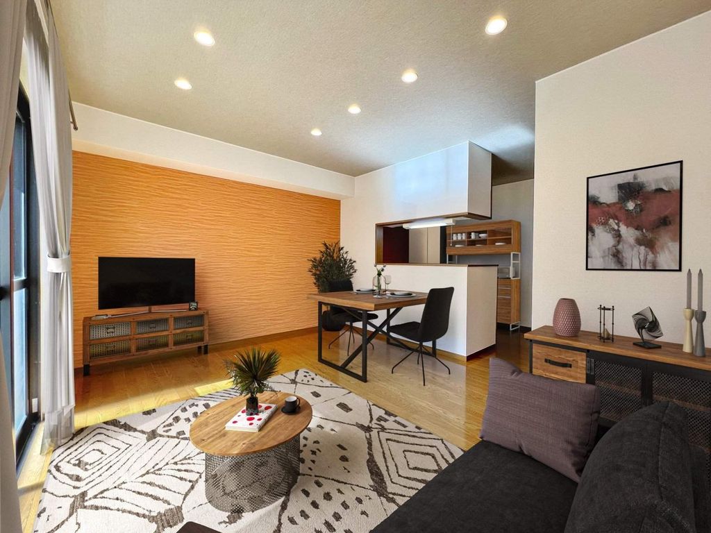 居室・リビング　同建物別タイプの為壁紙の変更あり