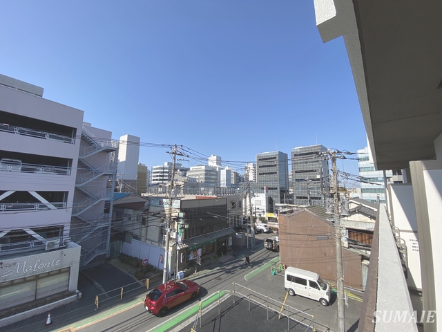 眺望　バルコニーから