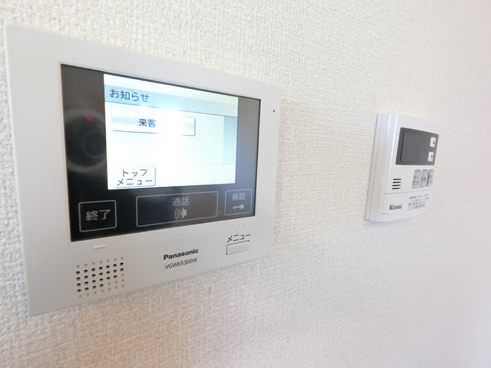 セキュリティ　TVモニターホン、オートロック解除