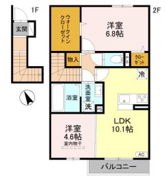 D-ROOM 天が岡の間取り写真