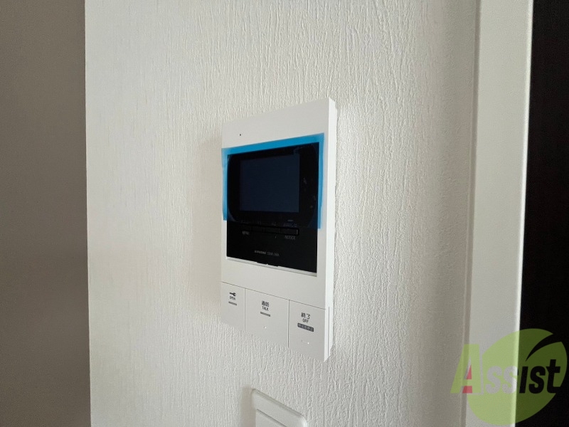 セキュリティ　インターホンです。オートロック付きで安心のマンションです。
