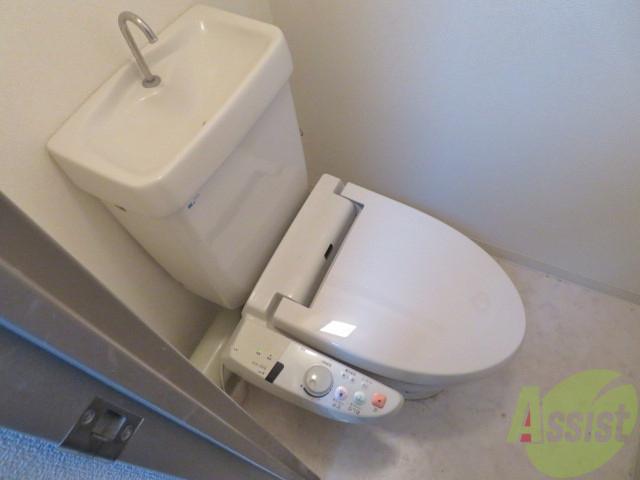 トイレ　トイレはこちらです。十分な広さがございますね