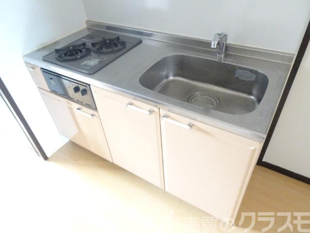キッチン　２口コンロのシステムキッチン♪