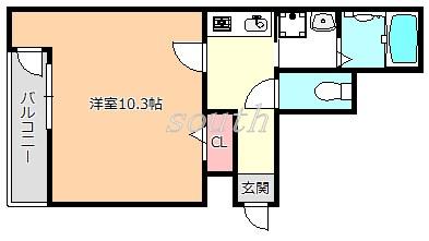 フジパレス遠里小野II番館の間取り写真