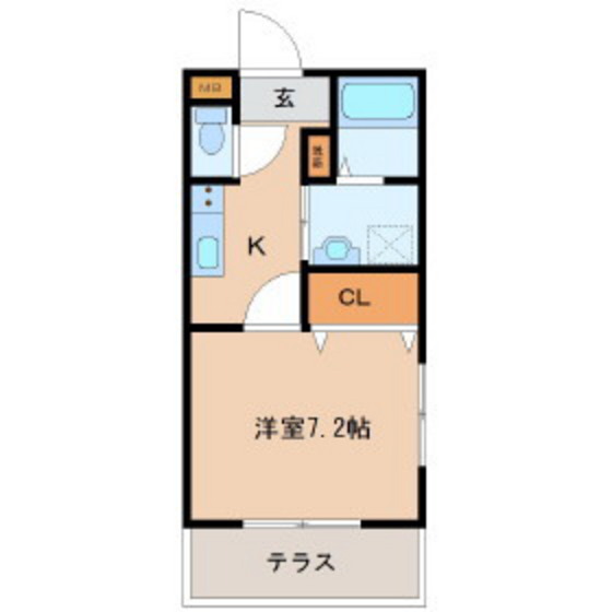 サンビレッジC棟の間取り写真