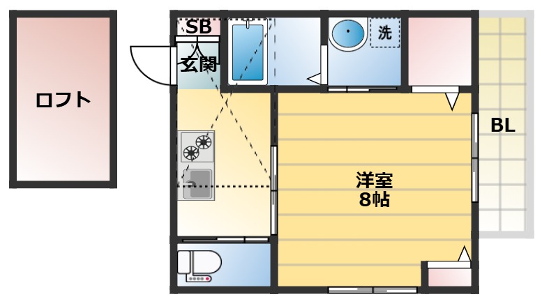 阪急神戸線 王子公園駅 徒歩14分 2階建 築10年の間取り写真