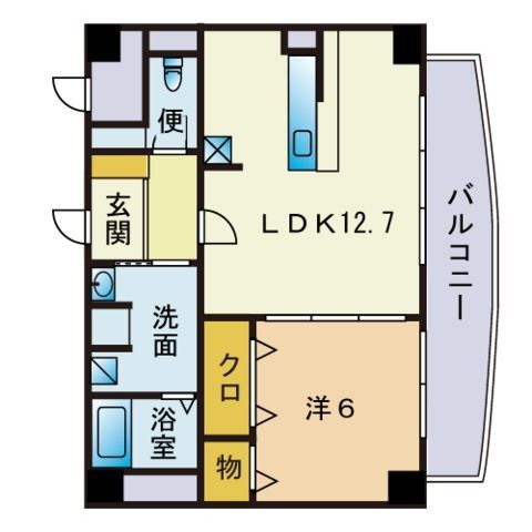 ハイライズ ミチホの間取り写真