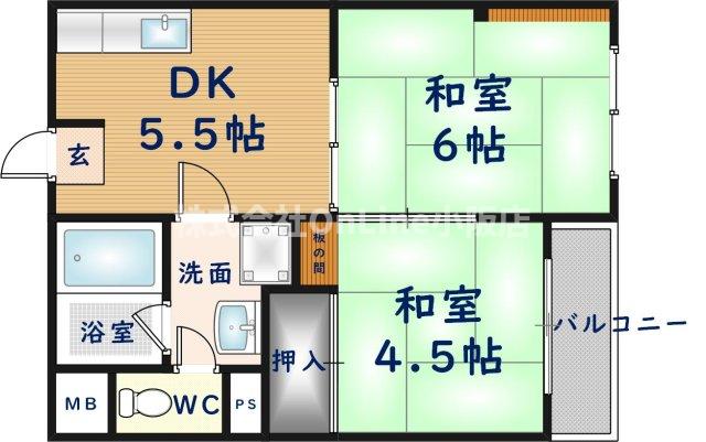 ベルハイム横沼の間取り写真