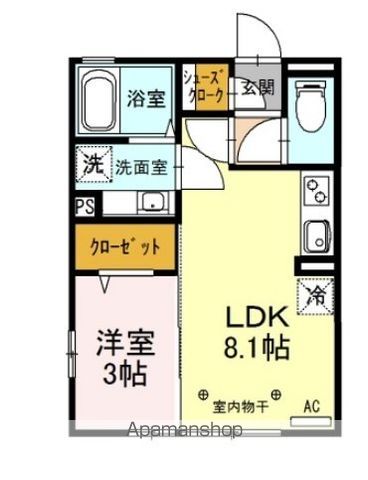 ＪＲ信越本線 高崎駅 徒歩26分 2階建 築8年の間取り写真