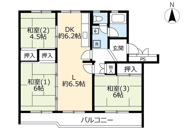 UR花川中央の間取り写真