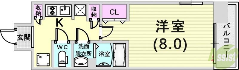 W-STYLE神戸IIの間取り写真