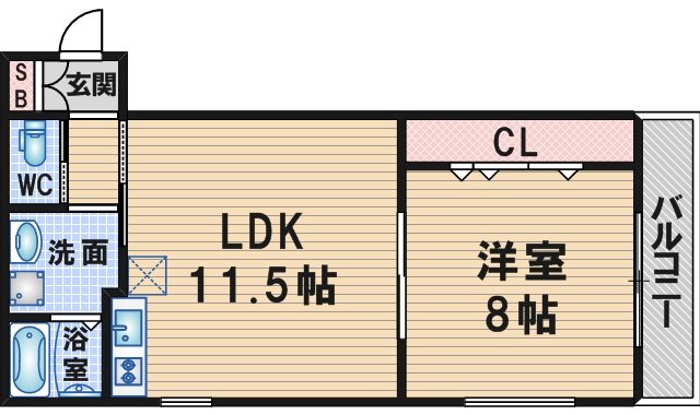 エステート箕輪の間取り写真