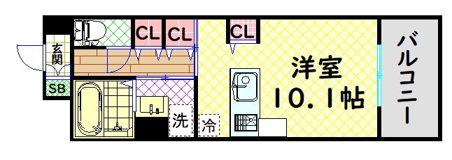 サニーキャンプ 今池の間取り写真