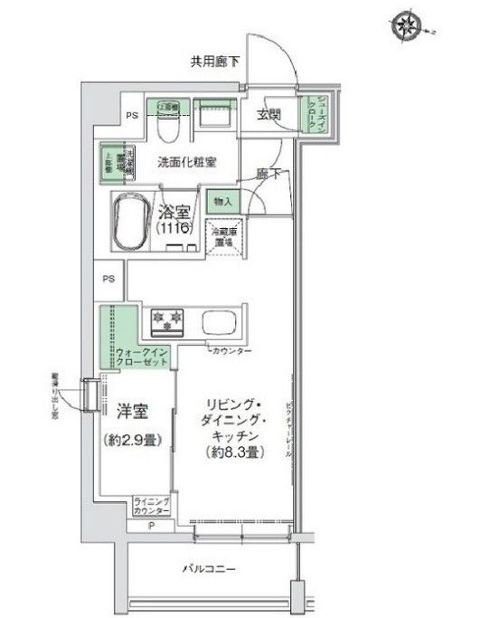 スタイリオ三軒茶屋の間取り写真