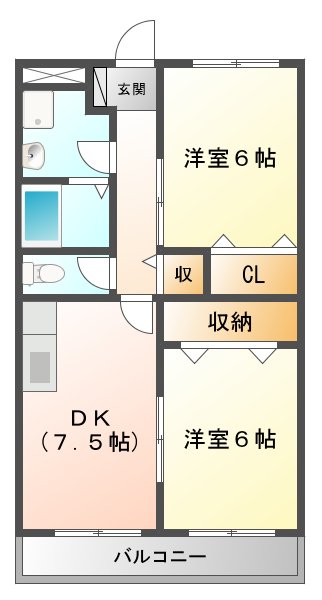 ハミングバードIIの間取り