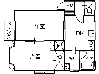 【ビューパルク21の間取り】