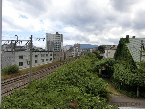 【小樽市花園のアパートの眺望】