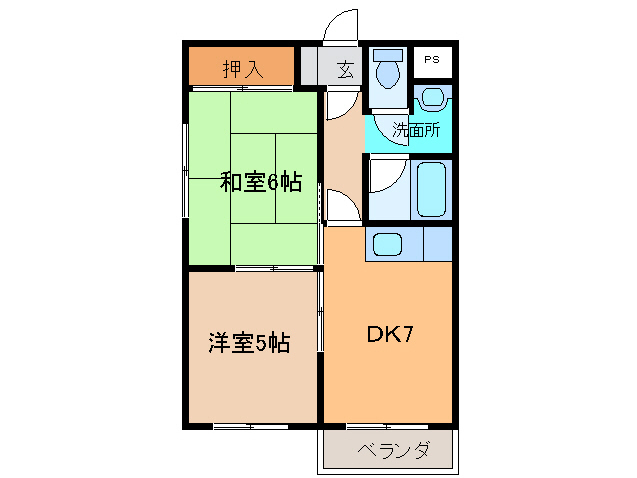 メゾンドール明星の間取り