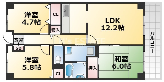 シティ南落合の間取り