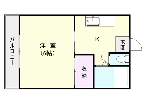 鹿児島市上本町のマンションの間取り