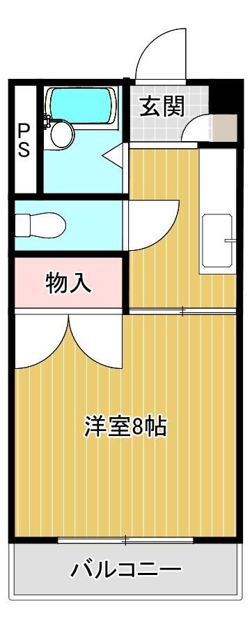 スカイコート今津留(今津留２丁目7の間取り