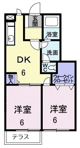 関市古屋敷町のアパートの間取り