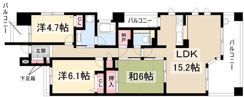 ファミール上前津の間取り