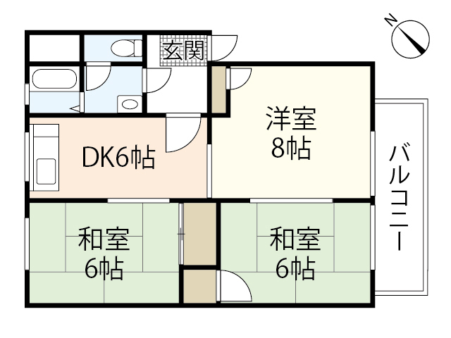 【ロマンハイムの間取り】