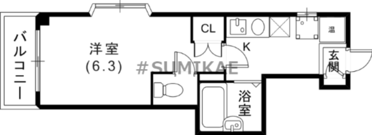 K-courT 鷹取の間取り