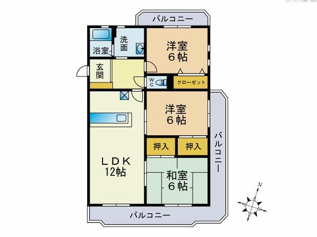 グランデージ空港南の間取り