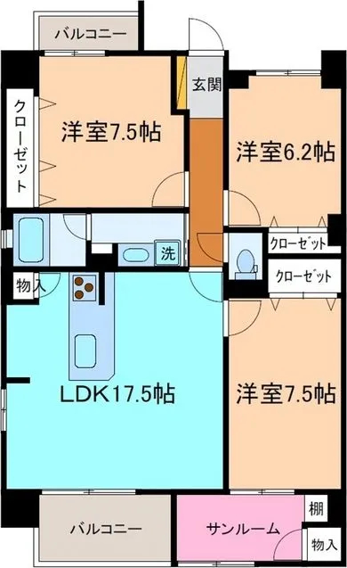 フォレスト金沢西泉の間取り写真