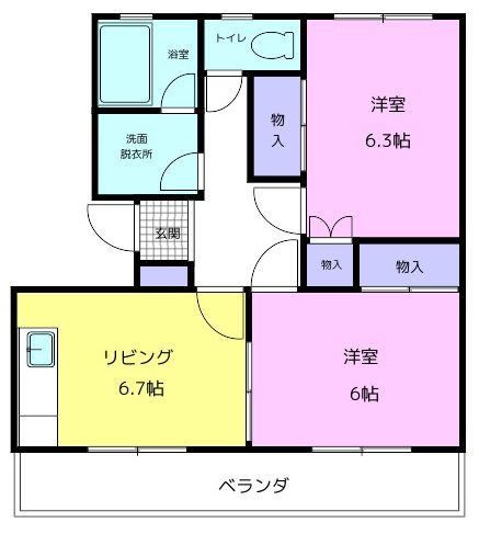 有田郡湯浅町大字湯浅のマンションの間取り