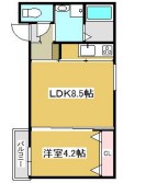 ブロンテ北在家WESTの間取り