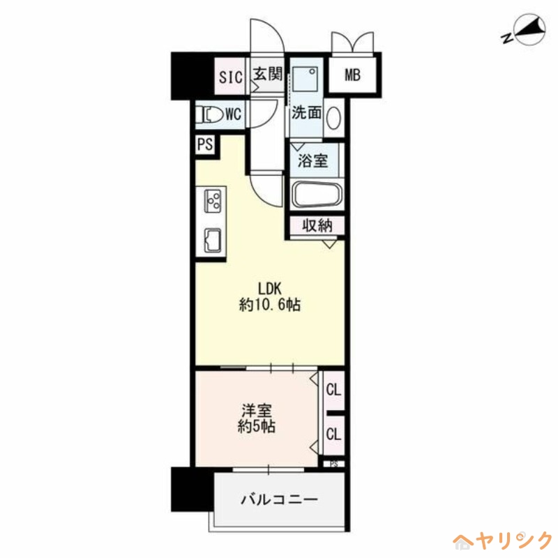 ザ・シンフォニア新栄の間取り