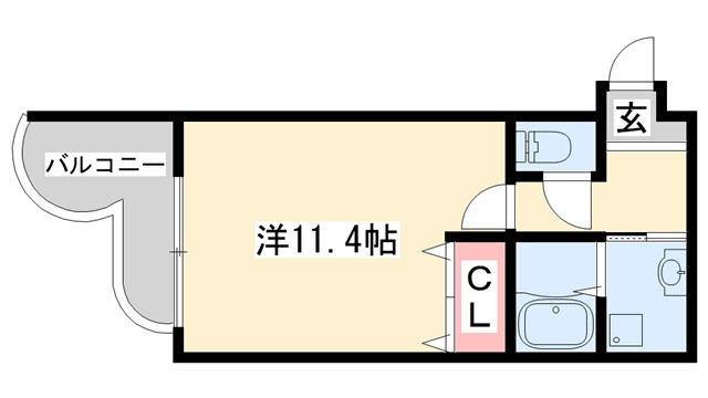 延末アートスカイハイツの間取り