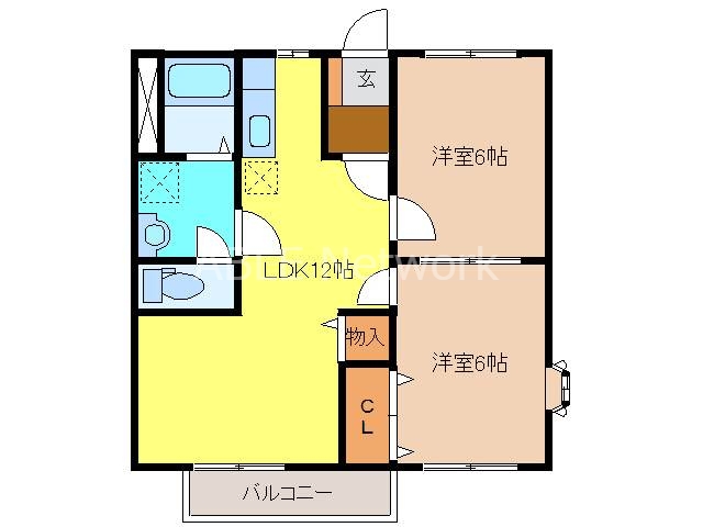 カーム権藤の間取り