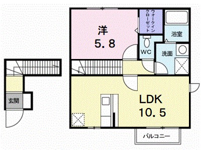 アンクルールＢの間取り