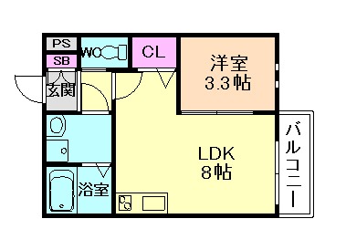 REGIES姫島IIの間取り