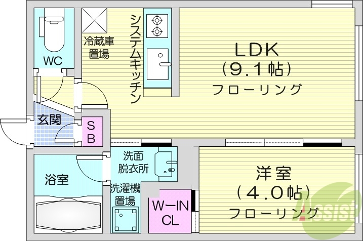 Sanremo豊平の間取り