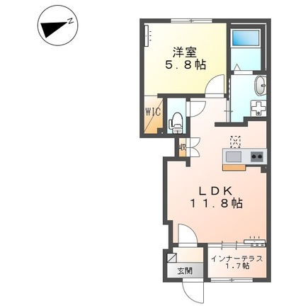 (仮)燕市井土巻新築アパートの間取り