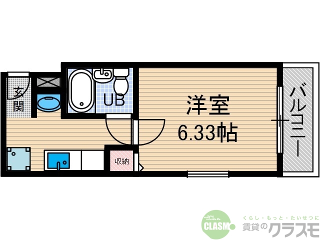 茨木市上野町のマンションの間取り