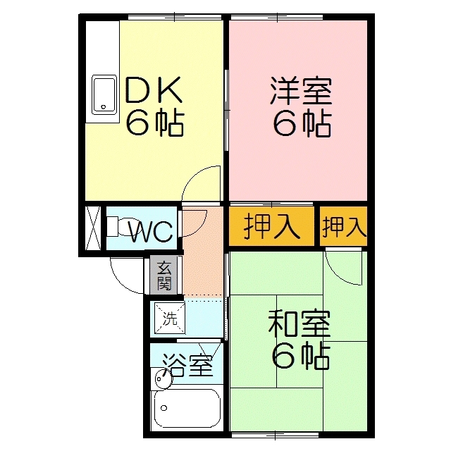 サントピア福田の間取り