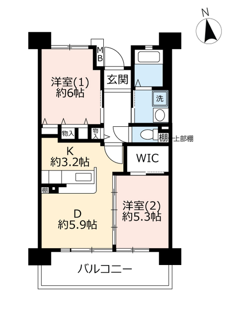 ＵＲ奈良学園前・鶴舞の間取り