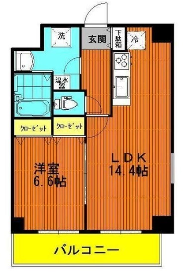 さいたま市浦和区岸町のマンションの間取り