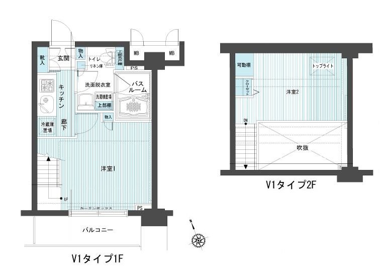 【品川区西五反田のマンションの間取り】