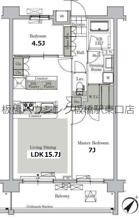 パークキューブ西ヶ原ステージの間取り